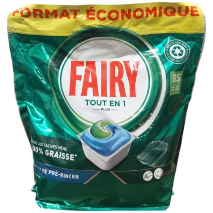 FAIRY detergent vase capsule 85 caps All‑in‑1 Plus